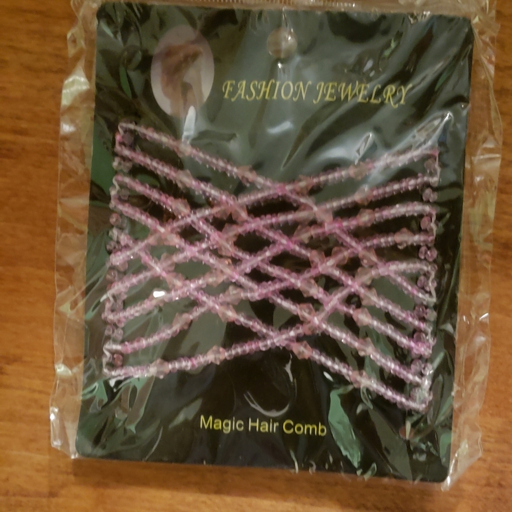 Beaded Stretchy Double-Comb